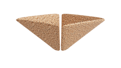 A rendering of a flower with a cork texture.