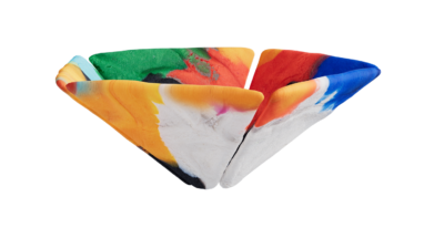 A rendering of a flower with a playdoughrough texture.