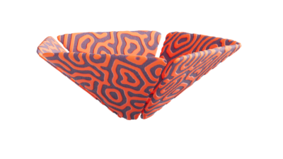 A rendering of a flower with a reactiondiffusion texture.