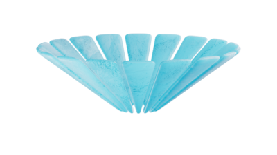 A rendering of a flower with a ice texture.