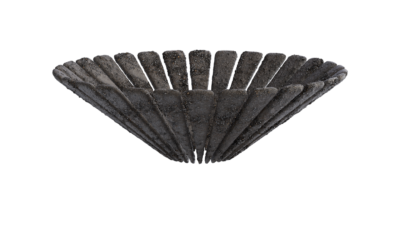A rendering of a flower with a cement texture.