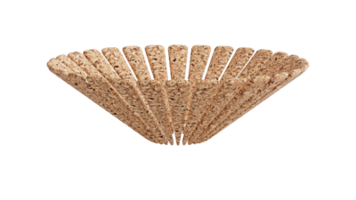 A rendering of a flower with a cork texture.