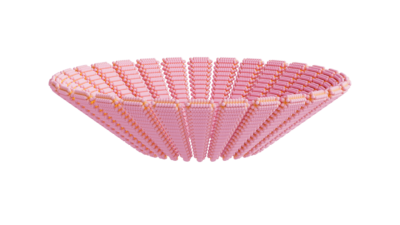 A rendering of a flower with a crochet texture.