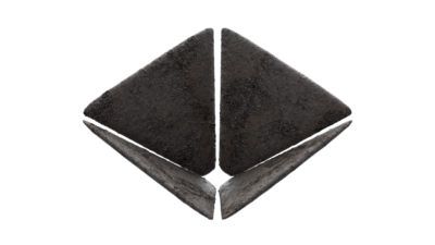 A rendering of a flower with a cement texture.