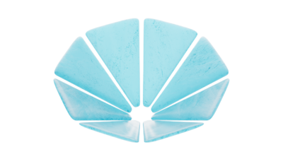 A rendering of a flower with a ice texture.