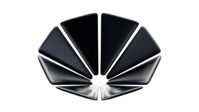 A rendering of a flower with a onyx texture.