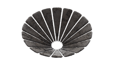 A rendering of a flower with a cement texture.
