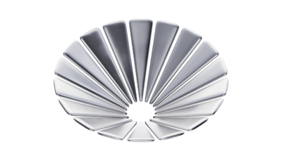 A rendering of a flower with a spacesuit texture.