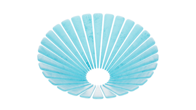 A rendering of a flower with a ice texture.