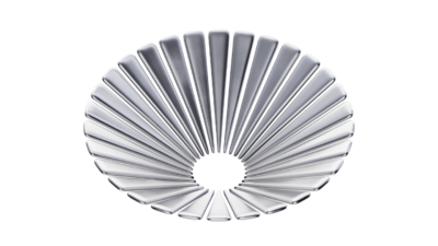 A rendering of a flower with a spacesuit texture.