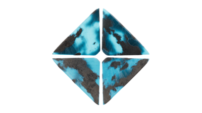 A rendering of a flower with a glacier texture.