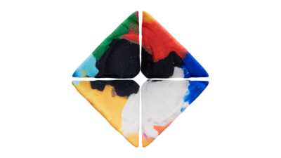 A rendering of a flower with a playdoughrough texture.