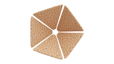 A rendering of a flower with a cork texture.