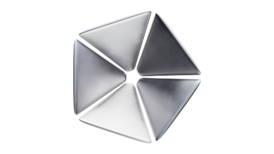 A rendering of a flower with a spacesuit texture.