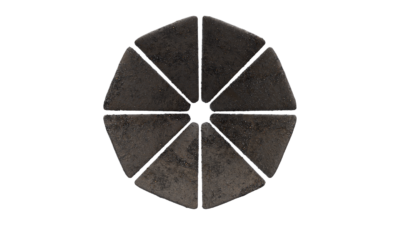 A rendering of a flower with a cement texture.