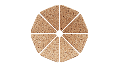 A rendering of a flower with a cork texture.