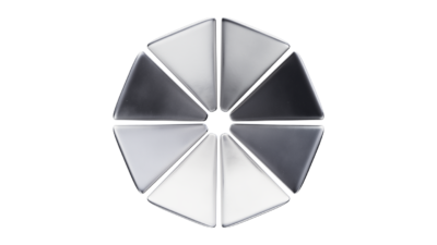 A rendering of a flower with a spacesuit texture.