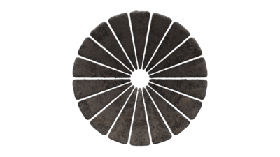 A rendering of a flower with a cement texture.