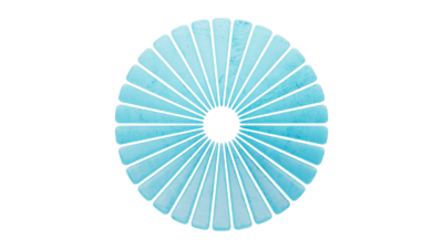 A rendering of a flower with a ice texture.