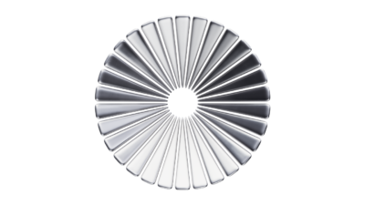 A rendering of a flower with a spacesuit texture.