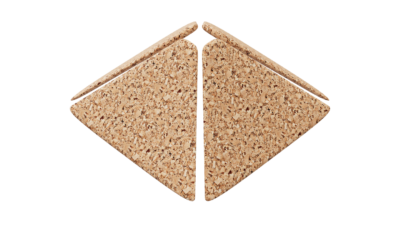 A rendering of a flower with a cork texture.