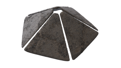 A rendering of a flower with a cement texture.