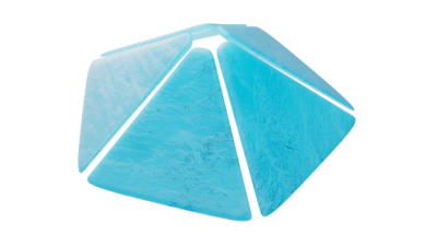 A rendering of a flower with a ice texture.
