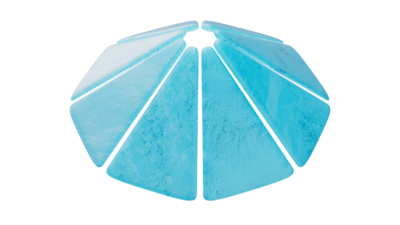 A rendering of a flower with a ice texture.