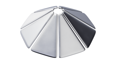 A rendering of a flower with a spacesuit texture.
