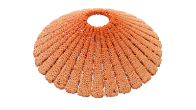 A rendering of a flower with a reef texture.