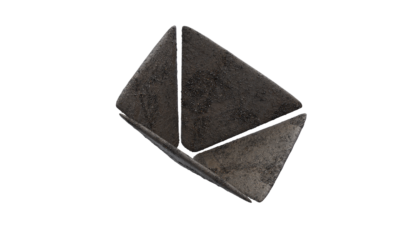 A rendering of a flower with a cement texture.