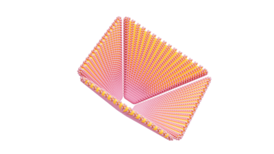 A rendering of a flower with a crochet texture.