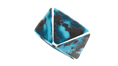 A rendering of a flower with a glacier texture.