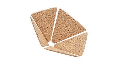 A rendering of a flower with a cork texture.