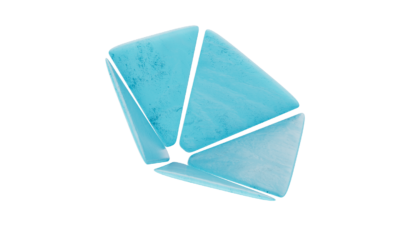 A rendering of a flower with a ice texture.