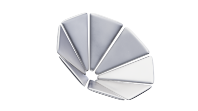 A rendering of a flower with a spacesuit texture.