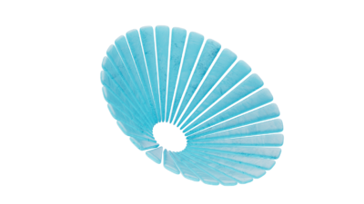 A rendering of a flower with a ice texture.