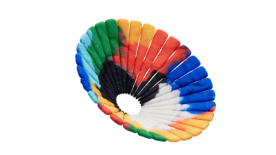 A rendering of a flower with a playdoughrough texture.
