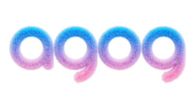 A rendering of the Agog logo with a fuzz texture.