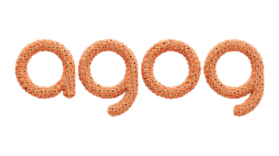 A rendering of the Agog logo with a reef texture.