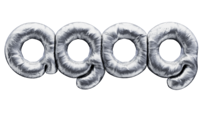 A rendering of the Agog logo with a spacesuitpuffy texture.