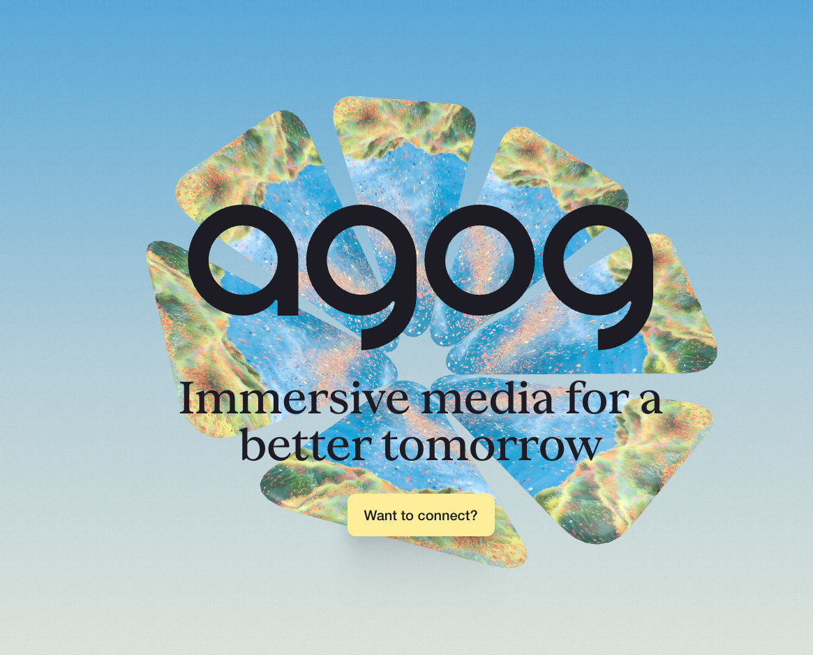 Agog flower and logo