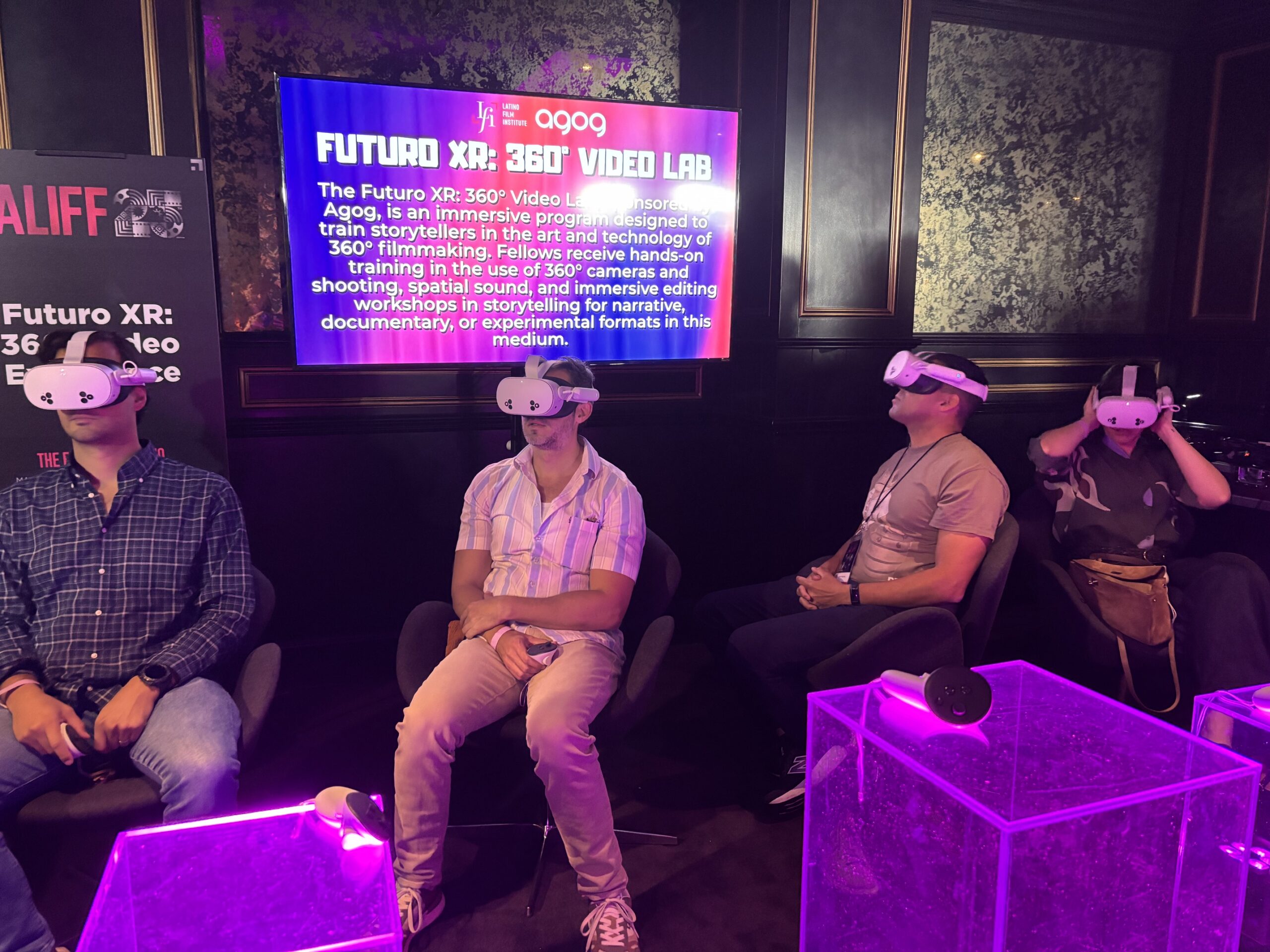 People in VR headsets